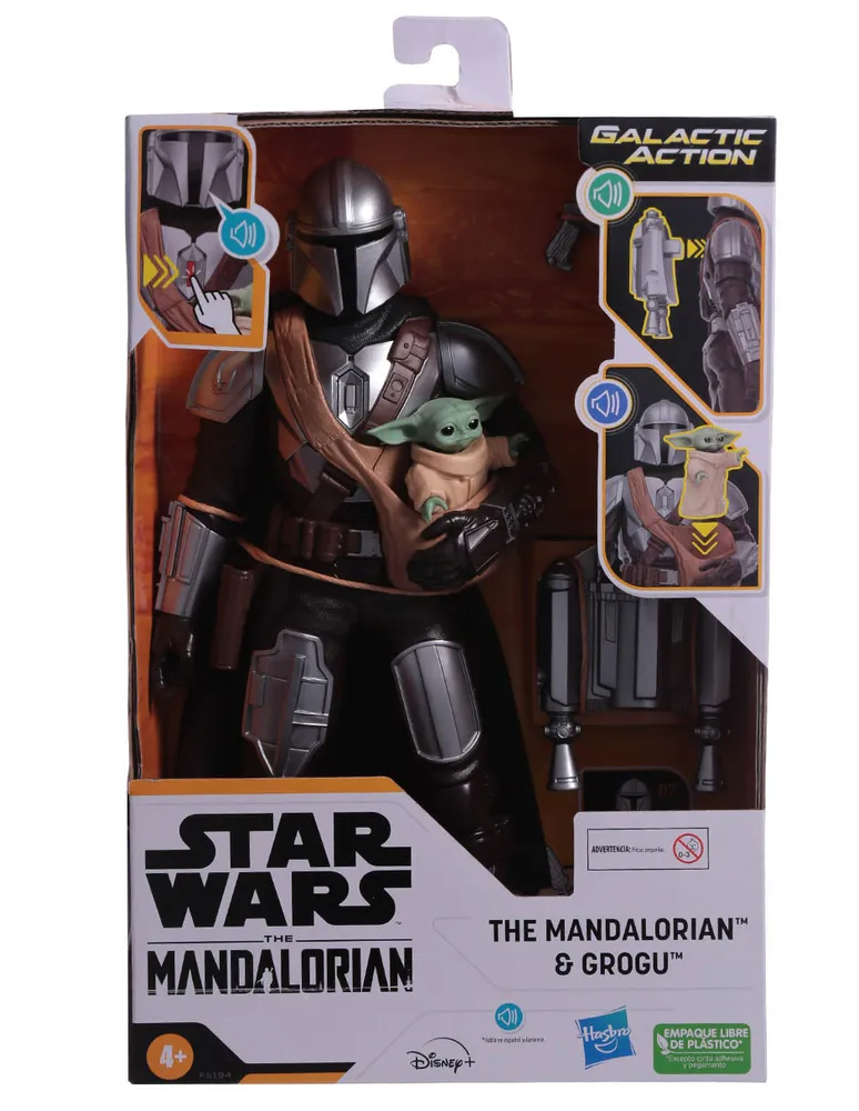 Figura de acción The Mandalorian and Grogu Hasbro articulado Star Wars