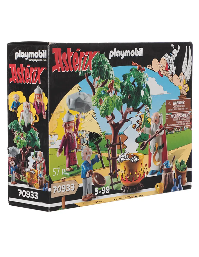 playmobil asterix panoramix con el caldero de la pocion mágica (70933)