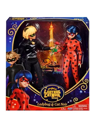 Set de muñecos Miraculous Playmates Toys Ladybug y Cat Noir