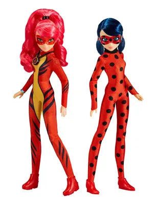 Set muñeca Miraculous Ladybug Playmates Toys Ladybug y Lady Dragon