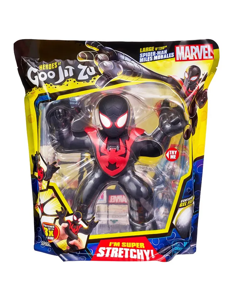 Figura de acción Miles Morales Bandai Heroes of Goo Jit Zu elástico  Spider-Man