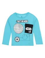 Playera Disney Store Star Wars estampada manga regular para niño