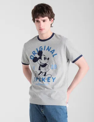 Playera Disney Store cuello redondo jaspeada para hombre