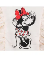 Playera Disney Store estampado gráfico sin manga para niña