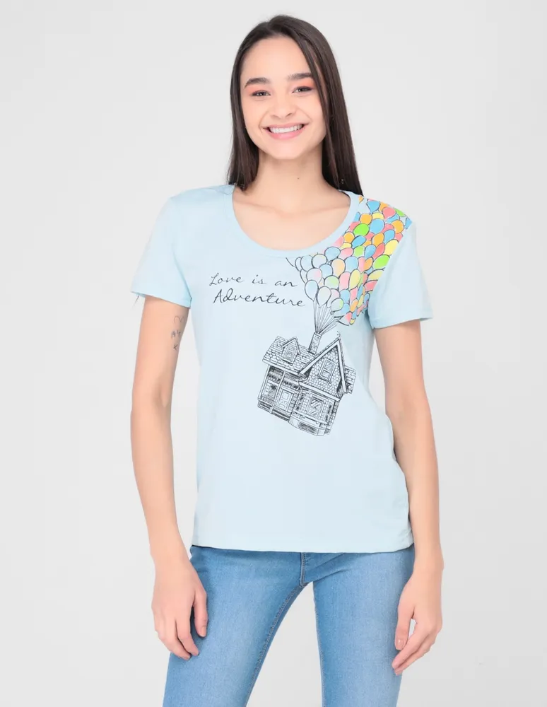 Playera Disney Store UP manga corta para mujer