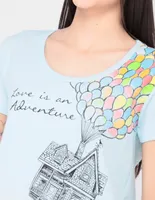 Playera Disney Store UP manga corta para mujer