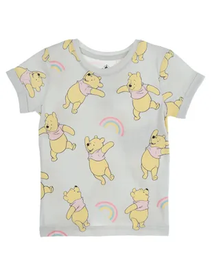 Playera Disney Store estampado gráfico manga regular para niña