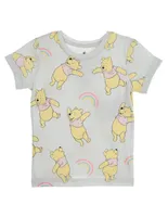 Playera Disney Store estampado gráfico manga regular para niña