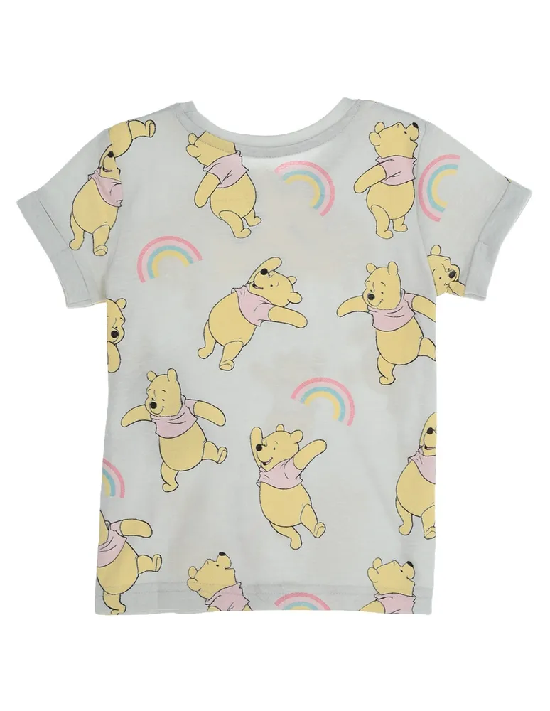 Playera Disney Store estampado gráfico manga regular para niña