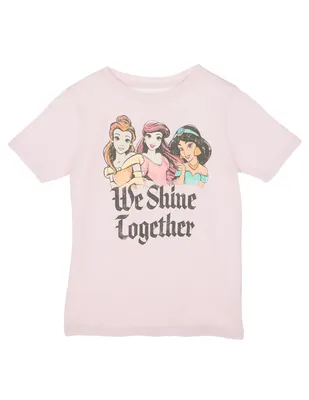 Playera Disney Store Princesas manga corta para niña