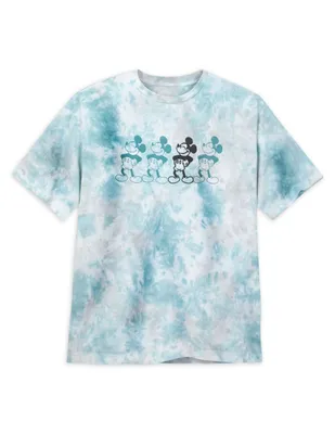 Playera Disney Store estampado tie dye manga corta para hombre