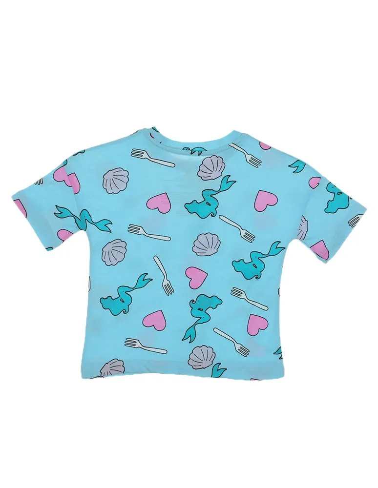 Playera Disney Store estampada manga corta para niña