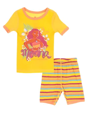 Pijama short Disney Store estampado infantil de algodón para niña