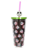 Vaso con tapa y popote Disney Store The Nightmare Before Christmas