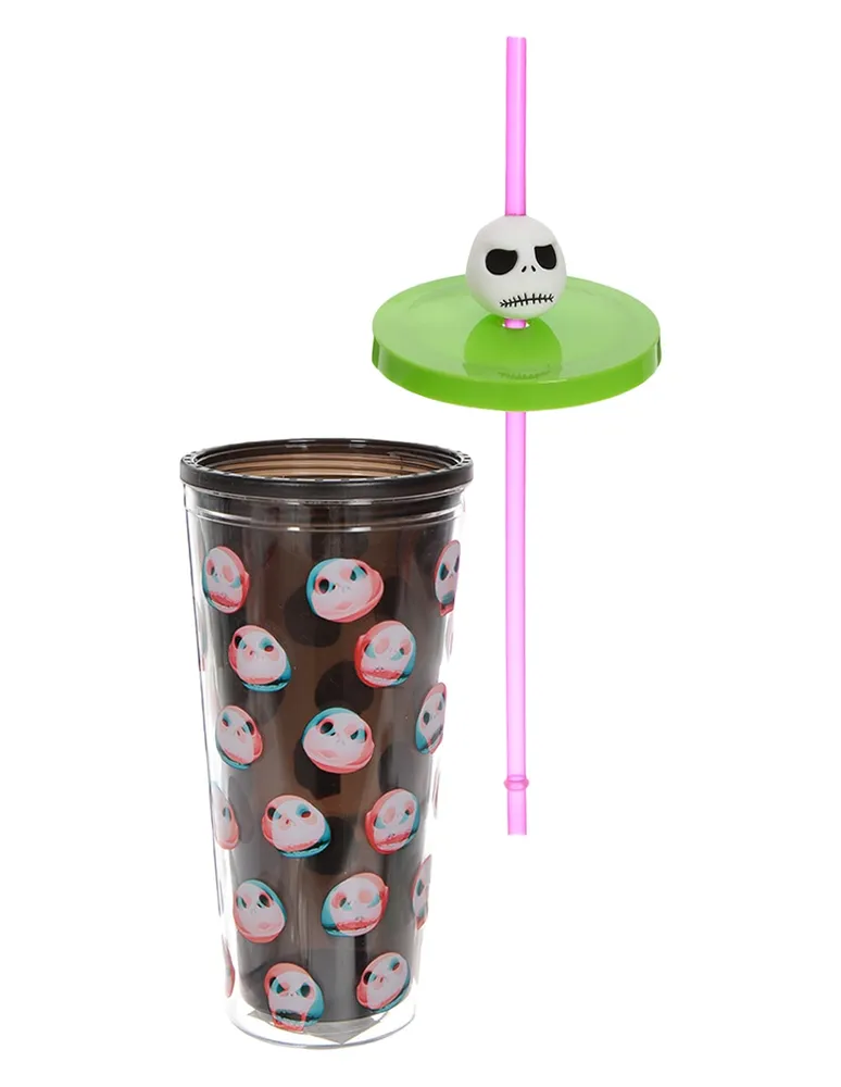 Vaso con tapa y popote Disney Store The Nightmare Before Christmas