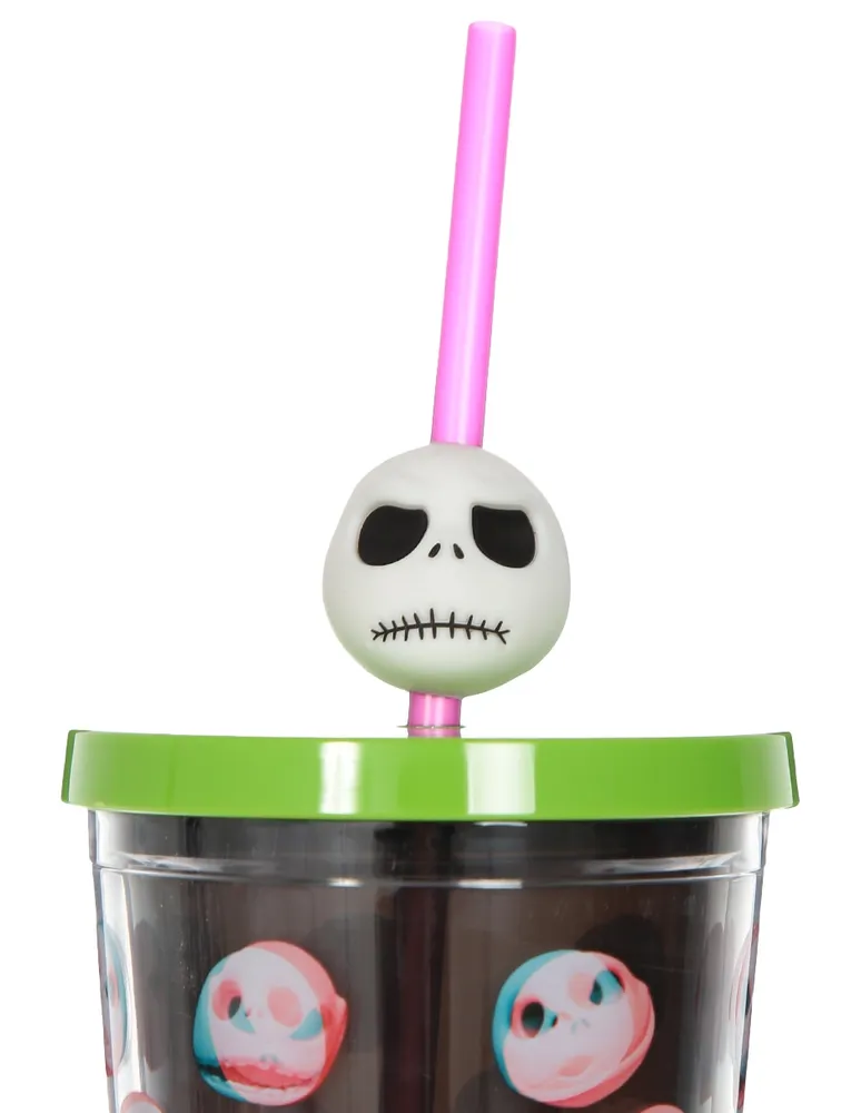 Vaso con tapa y popote Disney Store The Nightmare Before Christmas