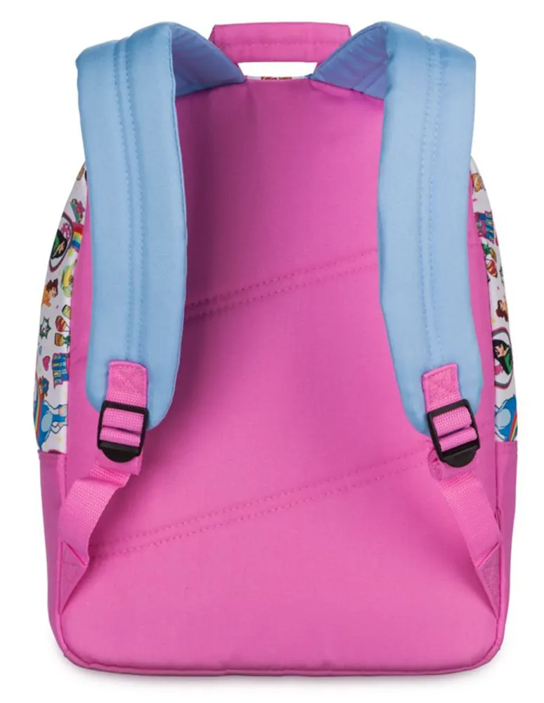 Mochila escolar Princesas Frutivegie Pastel impermeable para niña