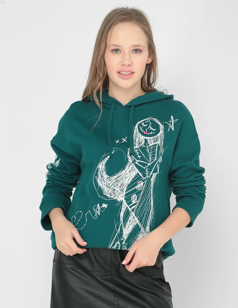 Talla L: Sudadera DISNEY UNISEX PULLOVER HOODIE: THE NIGHT BEFORE