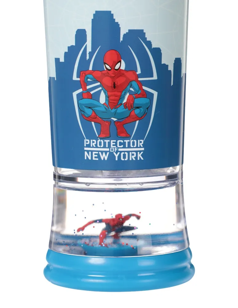 Botella de agua Spider-Man de plástico