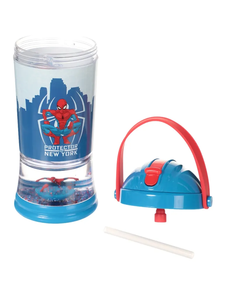 Botella de agua Spider-Man de plástico