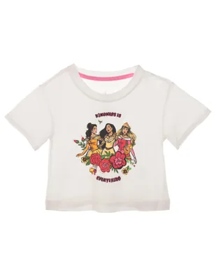 Playera Princesas manga corta para niña