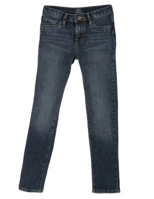 Jeans ajustado obscuro corte skinny para niña