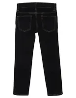 Jeans skinny obscuro para niño