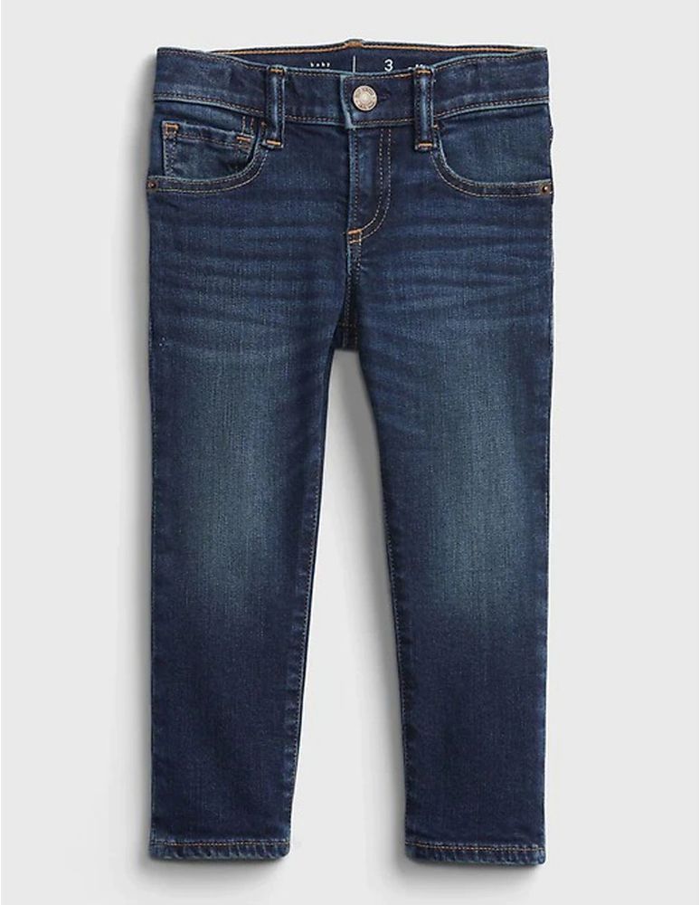 Jeans recto lavado stone wash corte ajustado para bebé