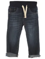 Jeans slim lavado stone wash corte ajustado para bebé