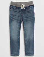 Jeans regular lavado stone wash corte ajustado para bebé