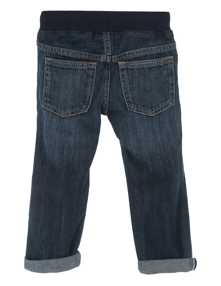 Jeans regular lavado stone wash corte ajustado para bebé