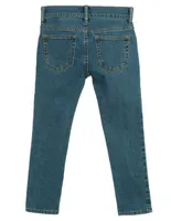 Jeans skinny lavado stone wash corte ajustado para niño