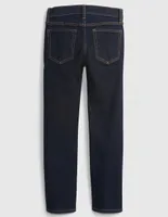 Jeans slim lavado obscuro para niño