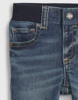 Jeans skinny lavado obscuro para bebé