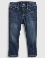 Jeans skinny lavado stone wash corte ajustado para beb