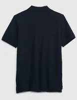 Playera tipo polo de algodón para niño