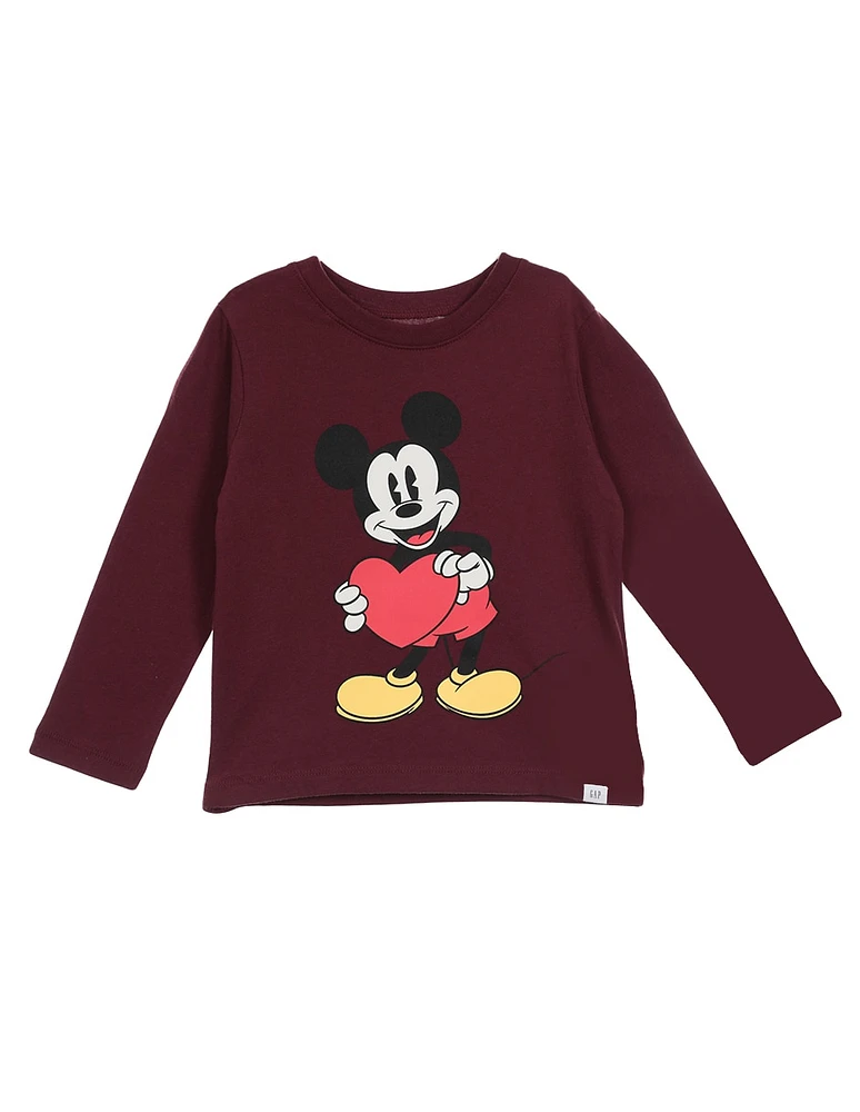 Playera Mickey Mouse manga larga para niño