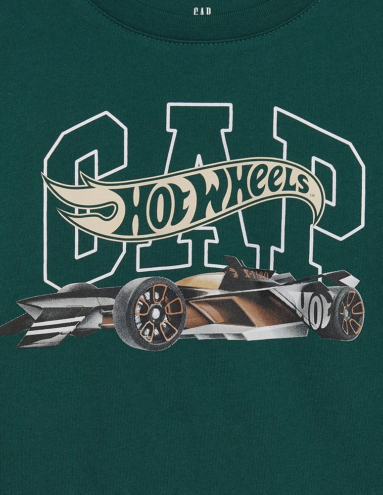 Playera Hot Wheels manga larga para niño