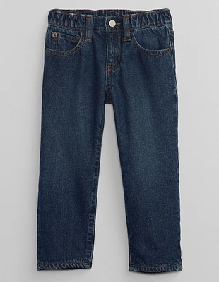 Jeans straight lavado medio para niño