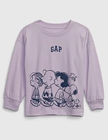 Playera Peanuts manga larga para niño