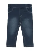 Jeans skinny Mon Caramel lavado obscuro para bebé niño