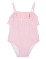 Traje de baño completo Mon Caramel para bebé niña con olanes