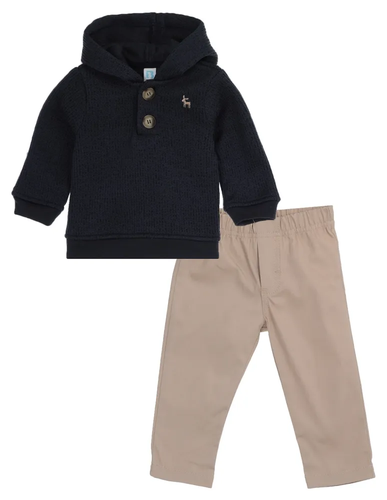 Conjunto pantalón casual Bolo de algodón para niño 2 piezas