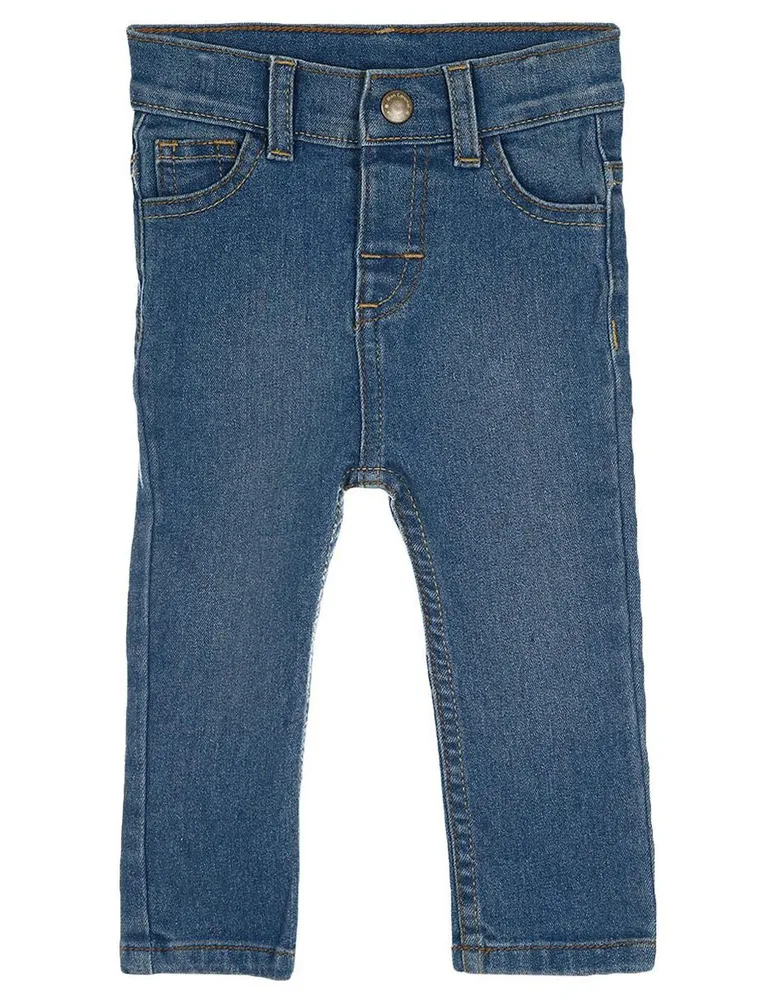 Jeans regular 365 Essential denim corte recto para bebé niña