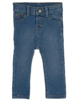 Jeans regular 365 Essential denim corte recto para bebé niña