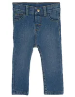 Jeans regular 365 Essential denim corte recto para bebé niña