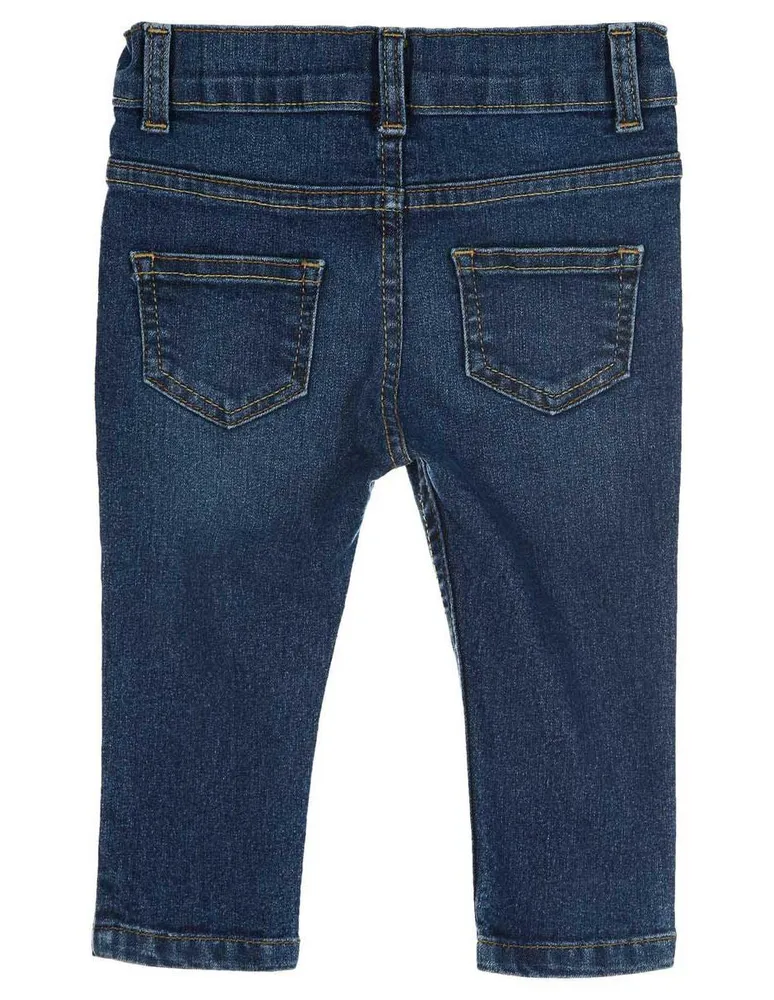 Jeans regular 365 Essential denim corte relajado para bebé niña