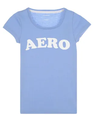 Playera Aéropostale Kids estampado gráfico manga corta niña