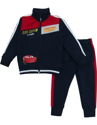 Conjunto pants slim Cars con jareta para niño