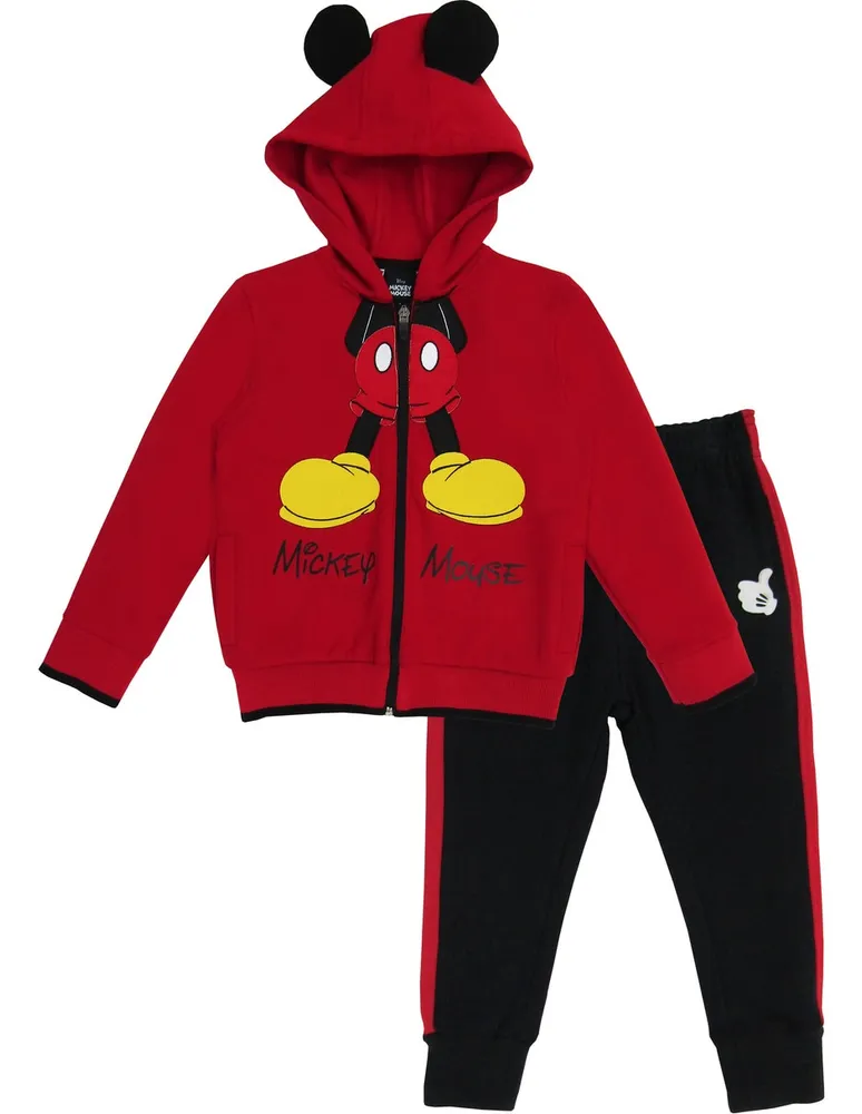 Conjunto pants slim Mickey con jareta para niño